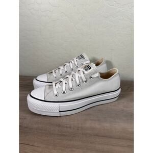Converse White Low-Top Platform Sneakers